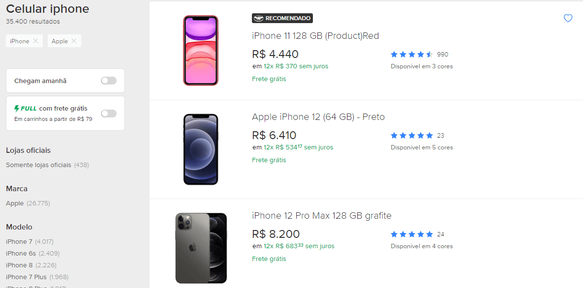 Busca do mercado livre